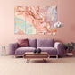 Marble Pink Abstract multi panel art wall art paintings on canvas home wall decor housewarming gift canvas painting