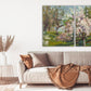 Cherry tree Oil canvas painting spring prints Flower Nature Landscape wall art Bedroom Living Farmhouse room wall decor