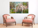 Cherry tree Oil canvas painting spring prints Flower Nature Landscape wall art Bedroom Living Farmhouse room wall decor
