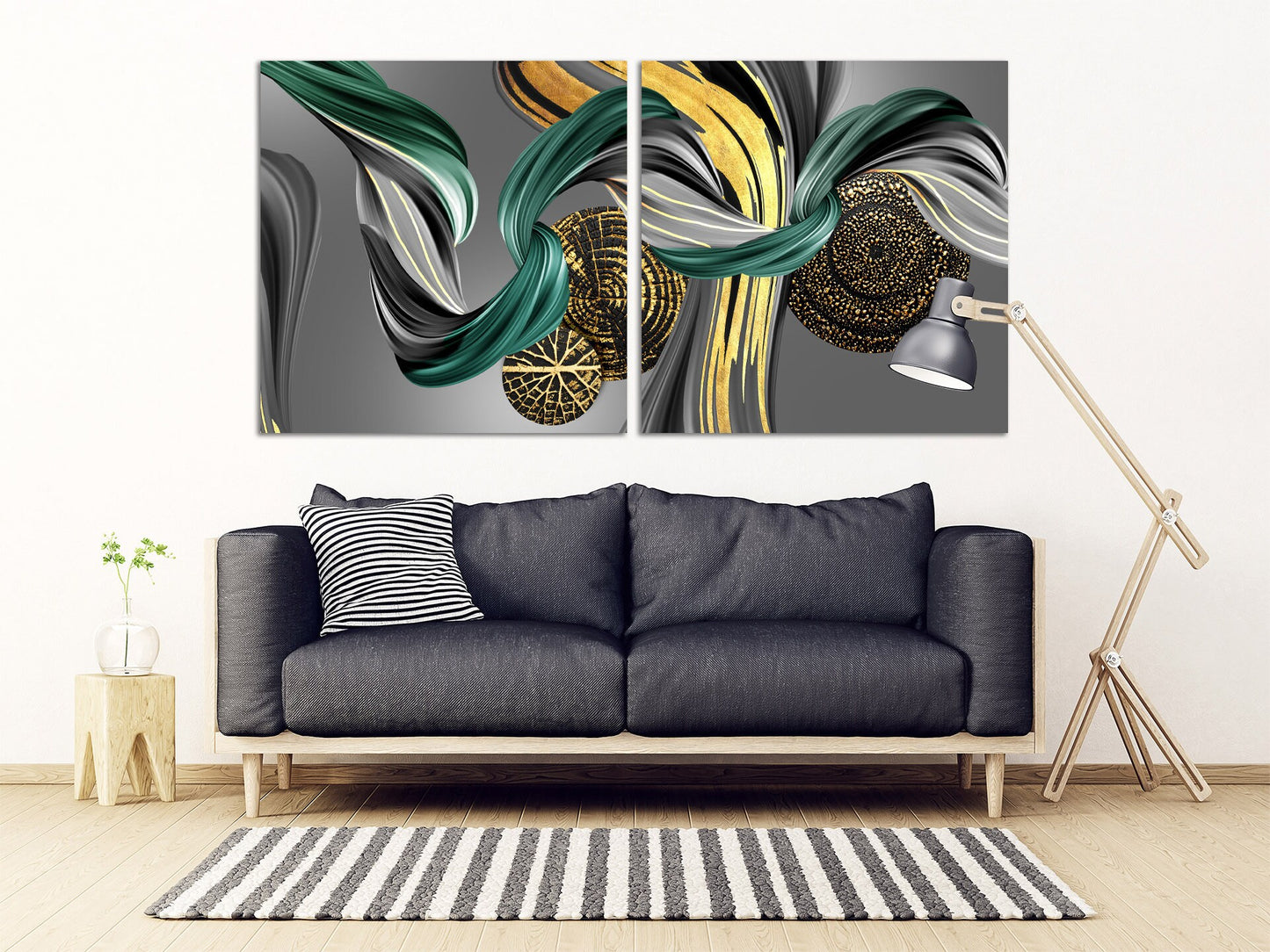 Abstract wall art picture frames Modern home wall decor Multi panel abstract canvas painting Extra large wall art