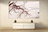 Sakura bonsai tree Sakura blossoms Floral wall decor asian japanese prints wall art canvas huge wall art