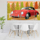 Car wall art retro vintage room wall decor very large canvas paintings bedroom housewarming gift framed canvas