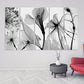 Flowers wall art paintings on canvas, home wall decor, canvas painting, black and white art, botanical paintings, extra large wall art