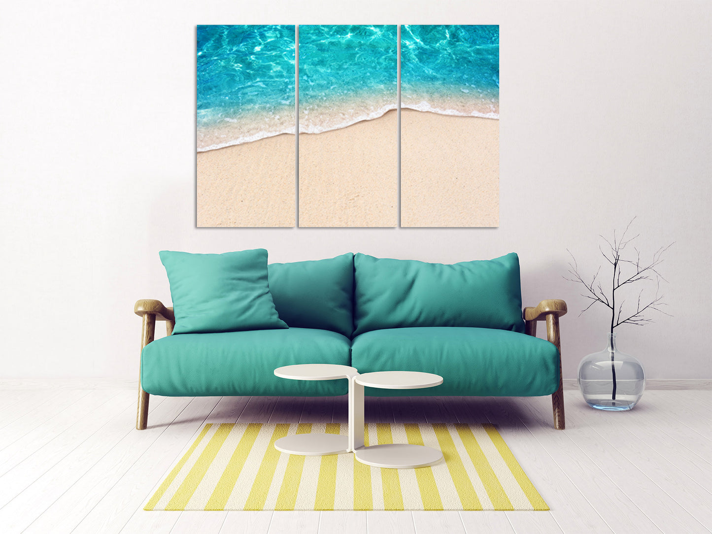 Seascape painting Beach wall decor Extra large wall art Blue prints wall art Bedroom wall decor canvas prints wall art