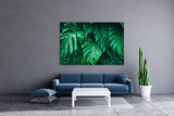 Huge Tropical leaves wall art paintings on canvas Home farmhouse wall decor canvas painting floral canvas wall art