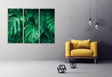 Huge Tropical leaves wall art paintings on canvas Home farmhouse wall decor canvas painting floral canvas wall art