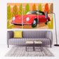 Car wall art retro vintage room wall decor very large canvas paintings bedroom housewarming gift framed canvas