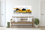 Rocks and mountains Framed wall art mountains Modern abstract canvas painting Wall decor Outdoors mountains wall art