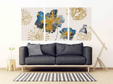 Indie room decor Modern abstract art Multi panel canvas wall art Canvas painting Abstract wall art Home wall decor 3 panel canvas