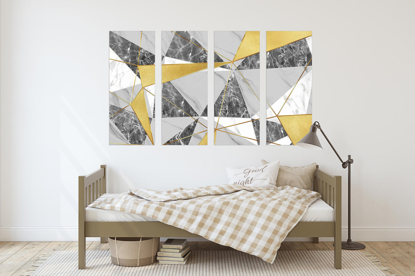 Geometric patterns Modern abstract art Wall collage kit Multi panel canvas Wall art Canvas painting Abstract wall art Home wall decor