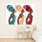 African canvas art African american bright wall art Multi panel extra large canvas art painting Afro woman Trendy wall art