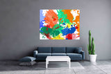 Brush strokes abstract print watercolour Abstract wall art Home wall decor Modern abstract art Multi panel canvas 3 piece wall art
