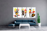Japanese wall art Asian wall art Chinese wall art Canvas painting Large panel wall art Picture frames Home wall decor 3 piece frame canvas