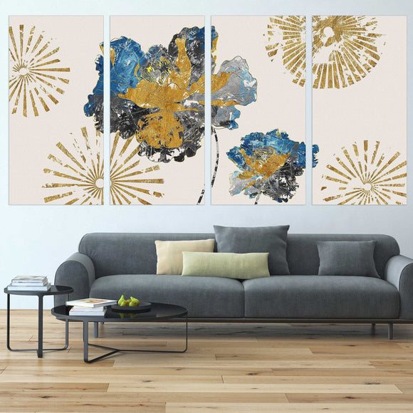 Indie room decor Modern abstract art Multi panel canvas wall art Canvas painting Abstract wall art Home wall decor 3 panel canvas