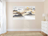 Rocks and mountains Framed wall art mountains Canvas painting Mountain wall Prints Modern Abstract Canvas Home wall decor