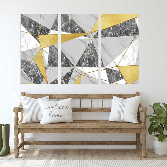 Geometric patterns Modern abstract art Wall collage kit Multi panel canvas Wall art Canvas painting Abstract wall art Home wall decor