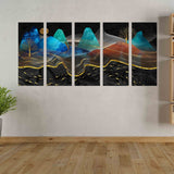 Rocks and mountains Smoky mountains wall art 3 panel canvas Home wall decor Outdoors mountains wall art Canvas painting