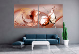 Wine wall art Kitchen wall decor canvas Extra large Multi panel Canvas painting Housewarming gift printable art 3 piece frame canvas