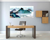 Smoky mountains wall art Blue ridge mountains wall art 3 panel canvas Outdoors mountains Rocks and mountains Canvas painting Home wall decor