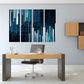 Single line drawing Modern abstract art 3 piece frame canvas Multi panel canvas Wall art Canvas painting Abstract wall art Home wall decor