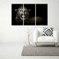 Lion art Jaws of the lion African canvas art Lion's mane Black and white art Multi panel extra large canvas art painting Home wall decor