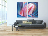 Abstract colorful painting large Abstract expressionist painting Modern abstract art Home wall decor 3 piece frame canvas