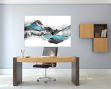 Canvas painting Abstract Wall art picture frames extra large multi panel wall art Abstract print wall decor calm horizontal art