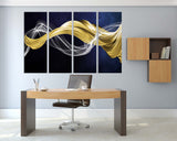 Abstract art print extra large canvas painting Abstract wall art picture frames multi panel wall art Abstract wall decor calm horizontal art