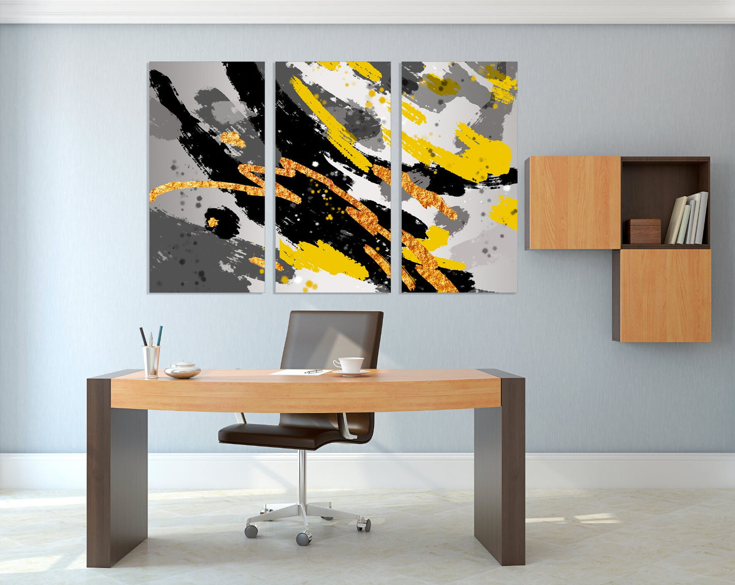 Multi panel canvas wall art sets for bedroom Large abstract wall art Trendy room decor Modern abstract art print framed canvas painting