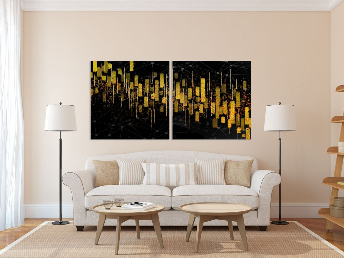 Modern abstract art Abstract art print Multi panel canvas room wall decor Abstract wall art Abstract painting Extra large wall art