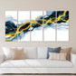 Canvas wall art Modern abstract wall art calm horizontal art Multi panel canvas room wall decor Abstract painting Extra large wall art