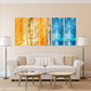 Extra large canvas wall art Modern abstract canvas print Bright wall art Multi panel canvas room wall decor Abstract canvas painting