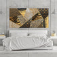 Multi panel canvas Abstract painting Black and gold canvas Trendy Abstract wall art print room wall decor Extra large wall art