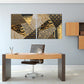 Multi panel canvas Abstract painting Black and gold canvas Trendy Abstract wall art print room wall decor Extra large wall art