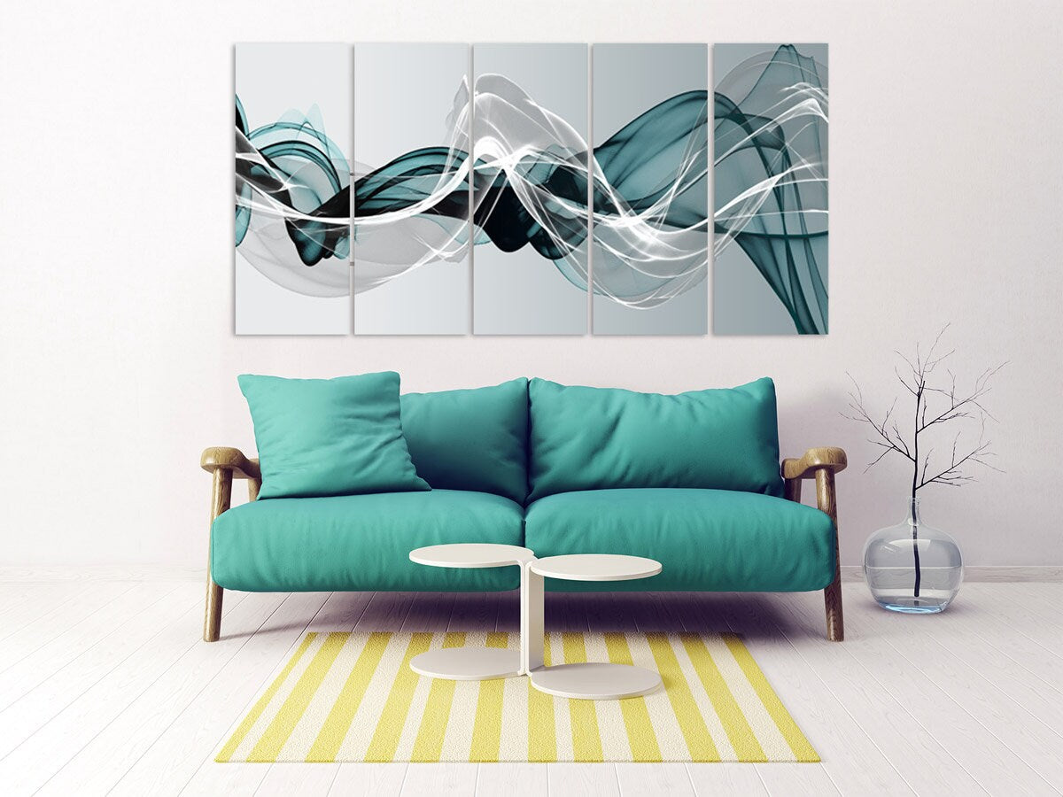 Abstract wall art Modern abstract art Multi panel canvas room wall decor Abstract painting Extra large wall art