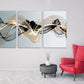 Modern abstract art Black and white art Multi panel canvas room wall decor Abstract wall art Abstract painting Extra large wall art