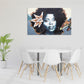 Black afro woman wall art, african american art canvas, black woman print multi panel extra large canvas art painting