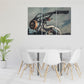 Motorcycle wall art, motorcycle print, retro canvas, gray wall decor, very large canvas paintings, housewarming gift