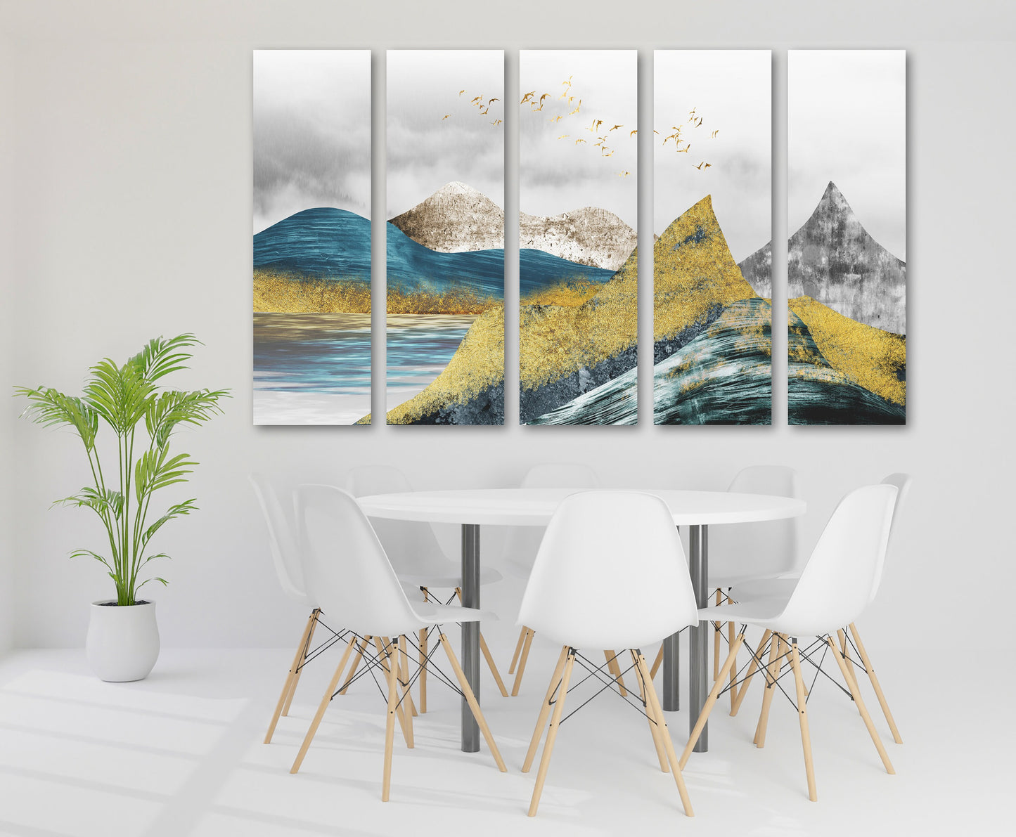 Blue ridge mountains abstract nature wall art canvas paintings japanese art canvas mountains wall art Smoky mountains gift