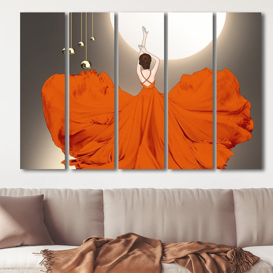 Beautiful woman extra large wall art canvas painting, vogue trendy wall art pop art canvas bedroom wall decor