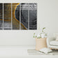 Abstract gold and black wall art, modern canvas paintings, oversize wall art for bedroom, living room, kitchen, office