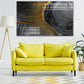Abstract gold and black wall art, modern canvas paintings, oversize wall art for bedroom, living room, kitchen, office