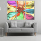 Modern abstract wall art, horizontal canvas print, huge painting, wall hanging decor, multi panel wall art