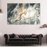 Abstract canvas wall art, gold and black marble wall decor canvas, abstract paintings, multi panel wall art, marble canvas