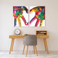 Heart wall art, love paintings, valentines day gift, love picture, heart wall decor, couple in love art