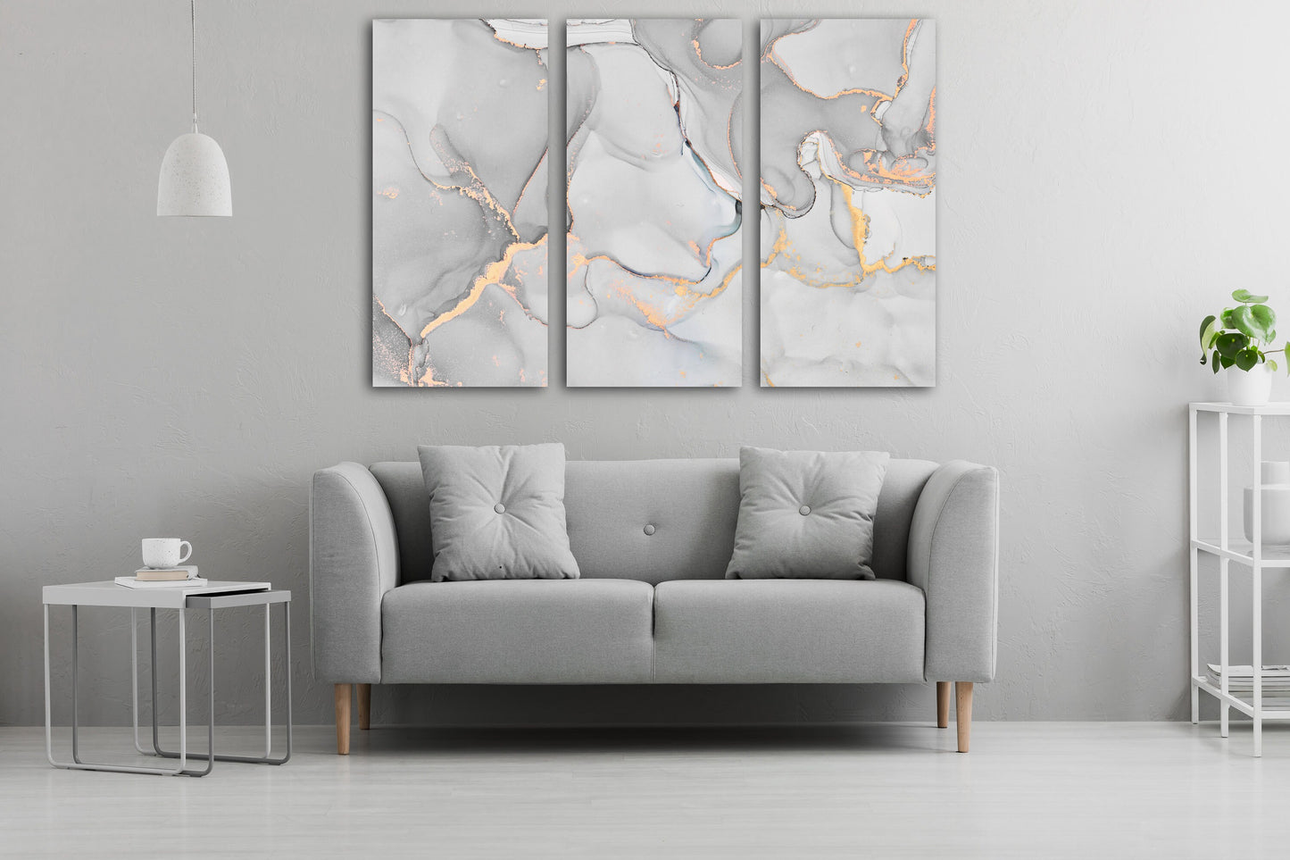 Marble canvas abstract, marble wall decor, white and gold wall art abstract wall art paintings on canvas, multi panel wall art