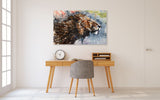 Lion wall art, african animal canvas wall art Lion's mane multi panel extra large canvas art painting Home wall decor