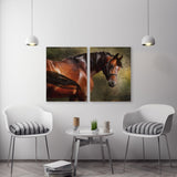 Horse wall art Amazing hand drawn horse paintings on canvas home wall decor canvas painting horse printable art large canvas art