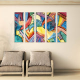 Modern abstract art, abstract wall art paintings on canvas, home wall decor, canvas painting, abstract canvas, multi panel wall art