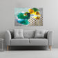 Herb prints modern abstract wall art, abstract painting, leaves wall art, geometric wall art